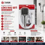 MİLANO VAKUMLU - SİLİKON LÜKS DUŞ SETİ DUŞ BAŞLIK=MİX SİLİKON HORTUM=1.5MT MAFSAL=3 KADEME (4745)-4