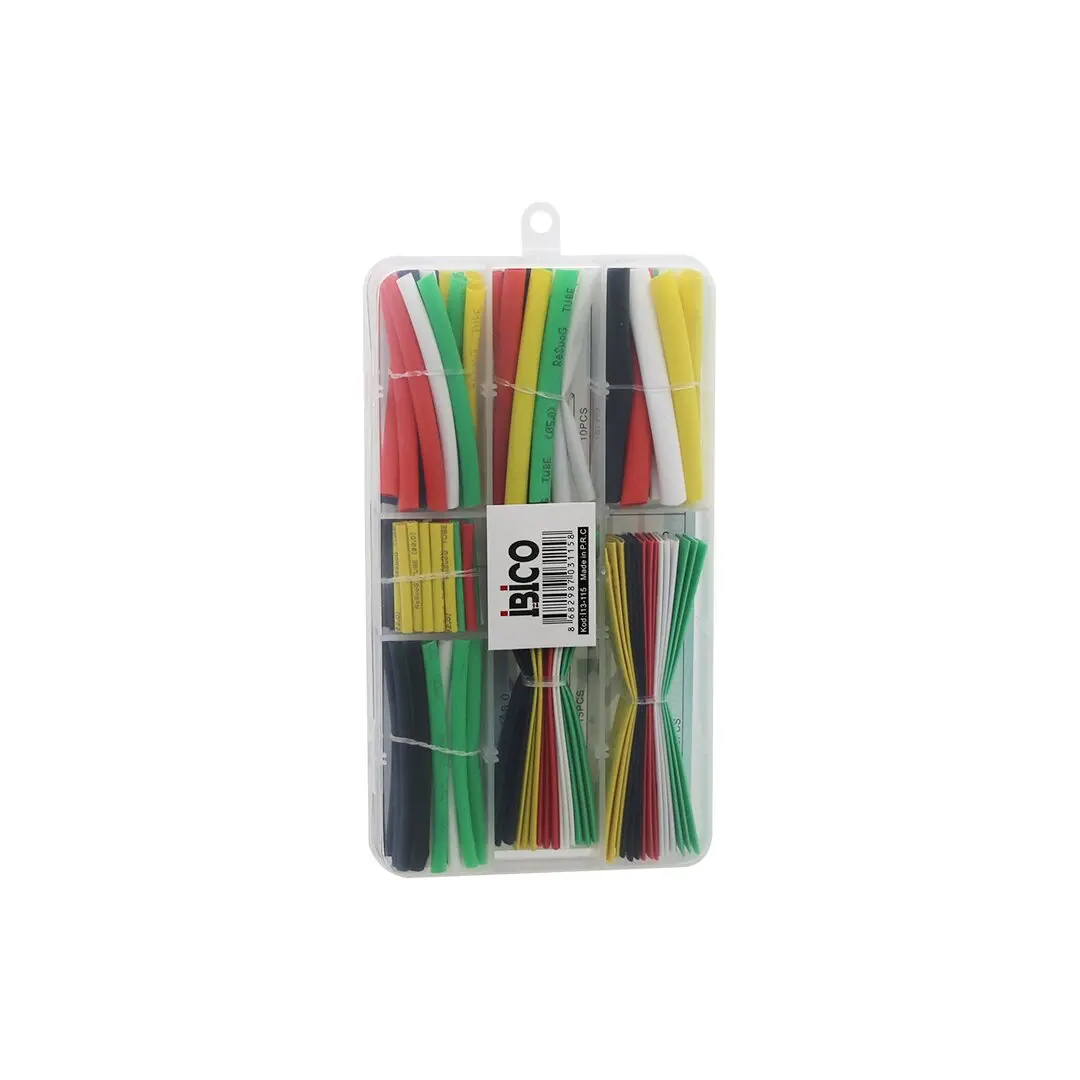 140PCS MAKARON KABLO TAMİR SETİ ISIYLA BÜZÜŞMELİ DARALAN HORTUM (4745)