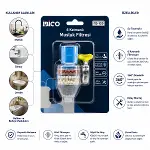 12 ADET MUSLUK UCU FİLTRESİ 6 KATMANLI - TAŞLI 360° 16-19MM TÜM MUSLUKLARA UYUM KİREÇLENME YAPMAZ (4745)-1