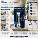 12 ADET MUSLUK UCU FİLTRESİ 2 FONKSİYONLU SPİRALLİ YAYLI - 360° DERECE DÖNEBİLEN BAŞLIK 16-19MM CAŞLIK ÇAPI (4745)-2