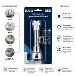 12 ADET MUSLUK UCU FİLTRESİ 2 FONKSİYONLU SPİRALLİ YAYLI - 360° DERECE DÖNEBİLEN BAŞLIK 16-19MM CAŞLIK ÇAPI (4745)-1