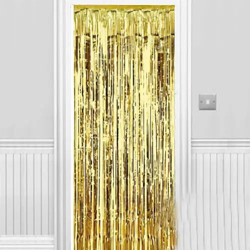 Işıltılı Duvar ve Kapı Perdesi Gold 90x200 cm (4745)