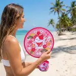 Şanslı Kedi (Maneki Neko) Desenli Katlanabilir Cep Yelpazesi - Kılıflı Sevimli El Yelpazesi (4745)-1