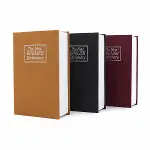 KÜÇÜK=114X80X45MM KİTAP MODELİ KİLİTLİ KASA - KUMBARA RENKLİ (4745)-2