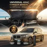 Premium Katlanabilir Araç Ön Cam Güneşliği – Şemsiye Tipi Oto Güneşlik, UV Korumalı Isı Yalıtımlı Ön Cam Gölgelik (4745)-1