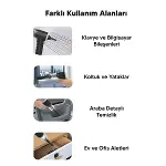 3İN1 ÇEKME - ÜFLEME OTO-ARAÇ - EV EL TİPİ SÜPÜRGE USB ŞARJLI MİNİ - TAŞINABİLİRİ HS-22 (4745)-2