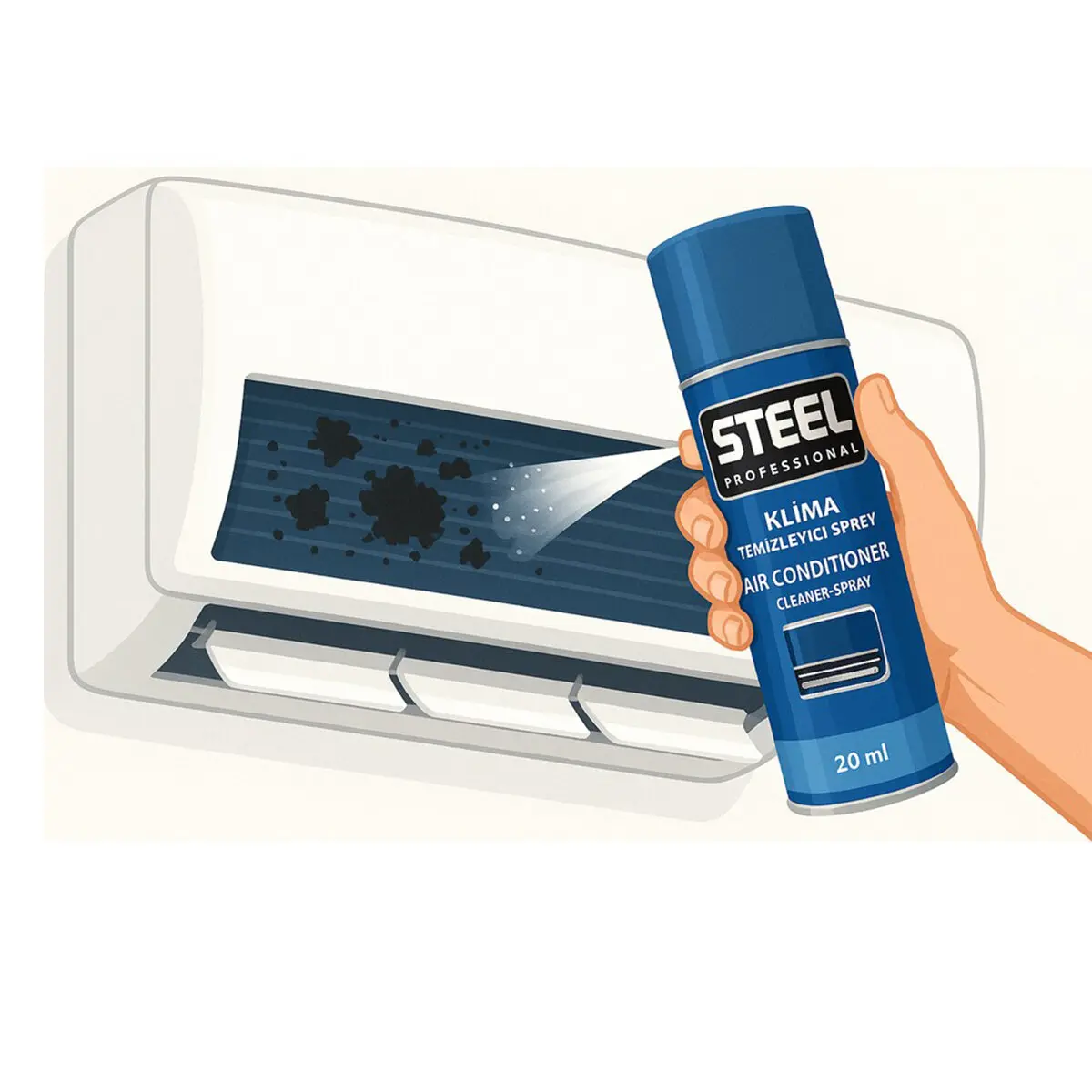 KLİMA TEMİZLEYİCİ SPREY 200ML (4745)-2