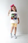 Kız Çocuk Oversize Kalıp Belya Kids Manifest Özel Tasarım 3 Taytlı Alt Üst Takım-1
