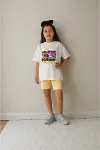 Kız Çocuk Oversize Kalıp Belya Kids Manifest Özel Tasarım Taytlı Alt Üst Takım-1