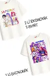 Kız Çocuk 8 Hunters Huntrix Tasarım 2 li Ekonomik Paket T-shirtler-2
