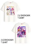 Kız Çocuk 8 Hunters Huntrix Tasarım 2 li Ekonomik Paket T-shirtler-1