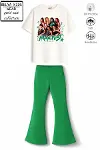 Kız Çocuk Oversize Kalıp Belya Kids Tasarım Manifest 53 Taytlı Alt Üst Takım-2