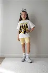Kız Çocuk Oversize Kalıp Belya Kids Tasarım Manifest 42 Taytlı Alt Üst Takım-1