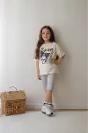 Kız Çocuk Tam Kalıp Üst Oversize Altı Taytlı Kur Tasarım94 Alt Üst Takım-1