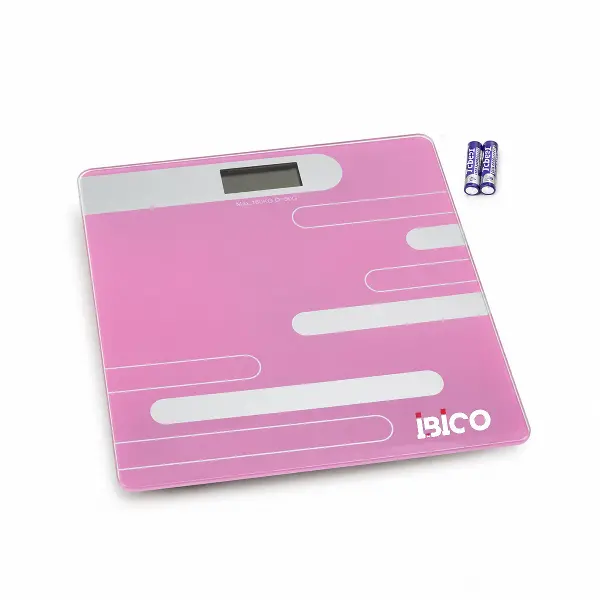 DİJİTAL - PİLLİ RENKLİ CAM BANYO BASKÜL TERAZİ TARTI LCD EKRAN 180KG/50GR 26X26CM İ11-024 (4745)
