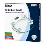 DİJİTAL - PİLLİ YUVARLAK BANYO BASKÜL TERAZİ TARTI LCD EKRAN 180KG/0.1G 30X30CM İ11-026 (4745)-3