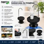 USB ŞARJLI - OTOMATİK DAMACANA SU POMPASI - STAND 360° BAŞLIK NRX-4337 (4745)-3