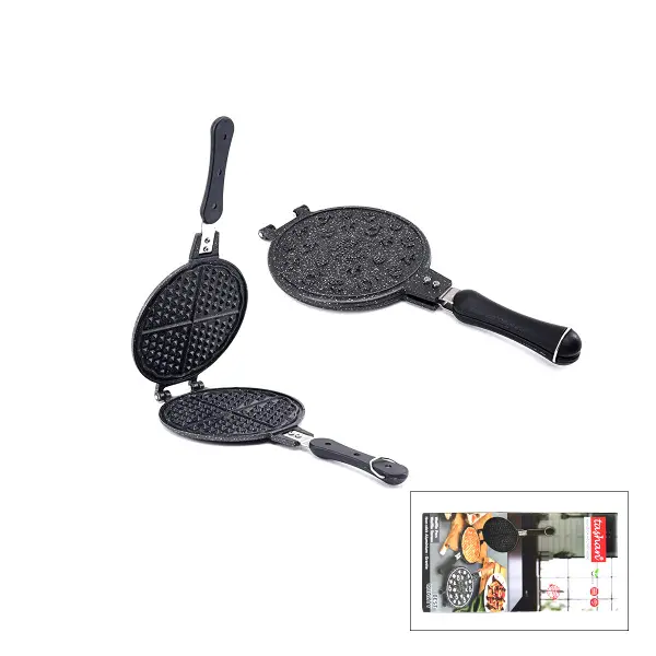 20CM GRANİT DÖKÜM WAFFLE TAVA BAKALİT SAP (4745)