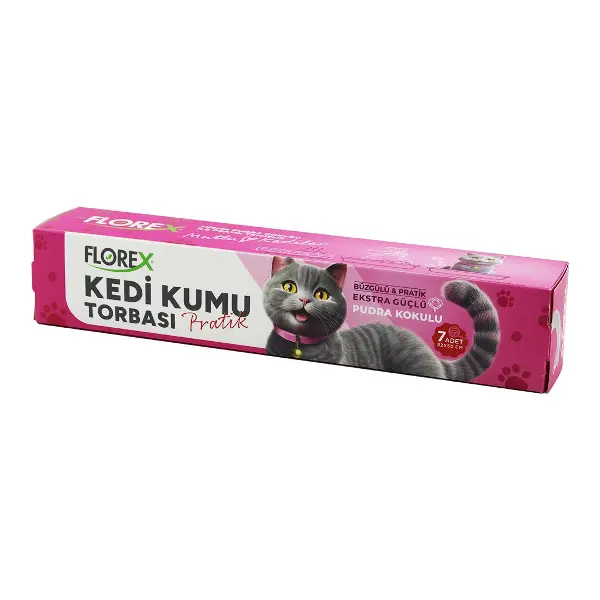 140 ADET KEDİ - EVCİL HAYVAN  KUMU TORBASI PRATİK PUDRA KOKULU  BÜZGÜLÜ - EXTRA GÜÇLÜ 82X50CM (4745)