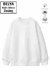 Baskısız Unıseks Çocuk Sweatshirt-1