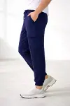 Erkek Jogger Eşofman Altı Regular Fit , Kargo Cepli, Lastikli Paça, Günlük Spor Pantolon - Lacivert-1
