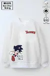 Tam Kalıp Oversize Erkek Çocuk Pamuğa Pamuk 3 İplik Kumaş Snc2 Tasarım Sweatshirt-1