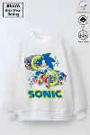 Tam Kalıp Oversize Erkek Çocuk Pamuğa Pamuk 3 İplik Kumaş Snc2 Tasarım Sweatshirt-1