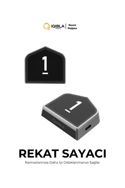 Smart Salat Counter SC01 - Rekat Sayacı Siyah Renk
