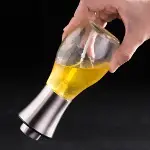 Paslanmaz Çelik Başlıklı Cam Spray Yağdanlık-3
