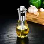 Paslanmaz Çelik Başlıklı Cam Spray Yağdanlık-1
