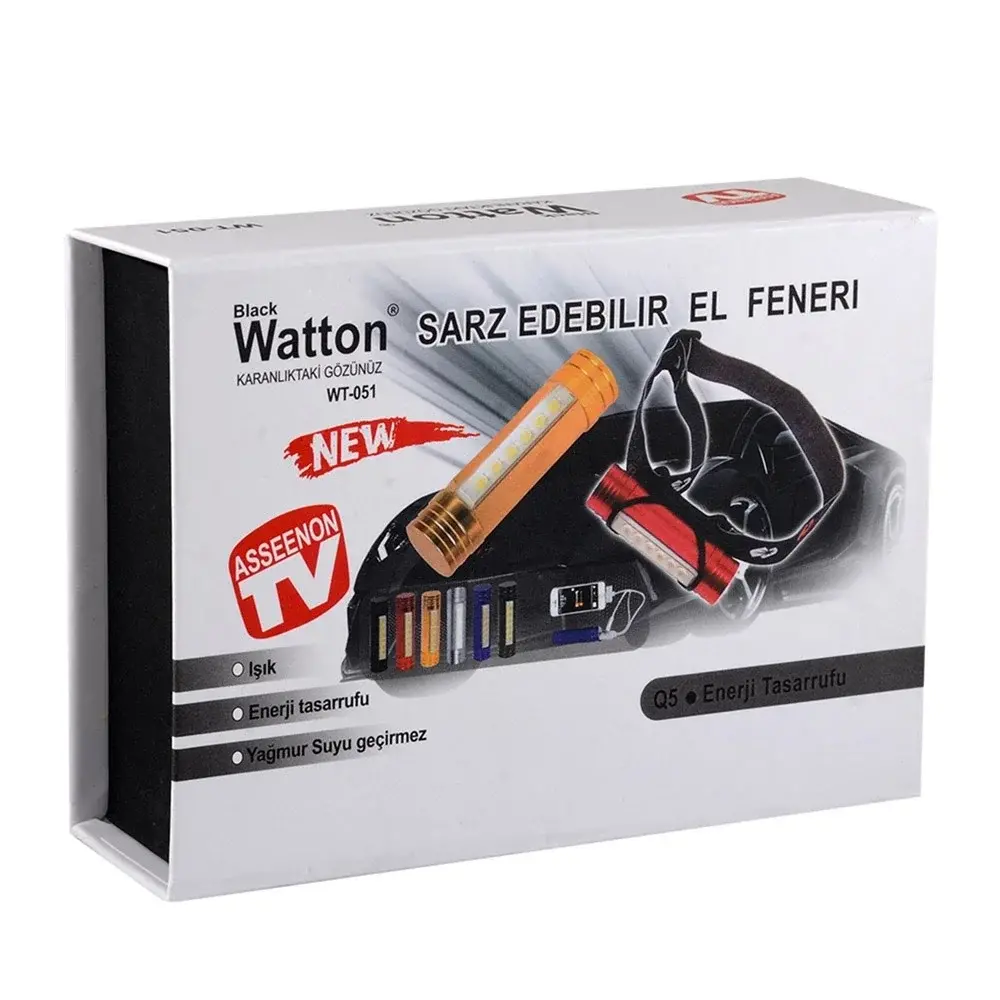 Powerbank Kafa Feneri Wt-051-3