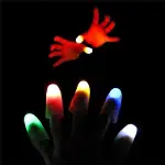 Led Işıklı Renkli Sihirli Parmak Işıklı Parmak Şaka Parmak 1 Adet-4