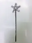 Yıldız Peri Asası Sihirli Değnek Beyaz Ponponlu-1
