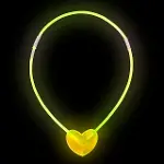 Karanlıkta Yanan Glow Kalp Şekilli Kolye 6 Renk 6 Adet-5