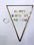 Happy Birthday To You Flama Bayrak Süs-1