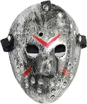 Jason Maskesi Hannibal Maskesi Metal Gümüş Renk 20x25 cm-1