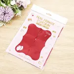 Kırmızı Renk Dikdörtgen Kesim Parlak Sim Görünümlü Fon Perde Dekor 1x2 Metre-2