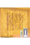 8 Fonksiyonlu Peri Perde Led Uzaktan Kumandalı Günışığı Perde Peri Led (3 Mt X 3 Mt)-2