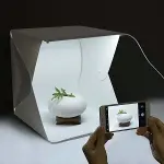 Ürün Çekim Çadırı Mini Fon Fotoğraf Stüdyosu Ledli Işık Perdesi-1