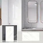 Beyaz Mermer Desenli Alüminyum Plastik Duvar Sticker-3