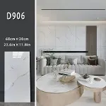 Beyaz Mermer Desenli Alüminyum Plastik Duvar Sticker-5