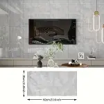 Gri Mermer Desenli Alüminyum Plastik Duvar Sticker-3