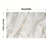Vinil Beyaz Mermer Desenli Alüminyum Plastik Duvar Sticker-2