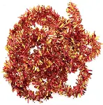 Kırmızı Altın Renk 4 cm Genişlik Garland Çift Renk Sim Süs 180 cm-1