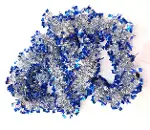 Mavi Gümüş Renk 4 cm Genişlik Garland Çift Renk Sim Süs 180 cm-1
