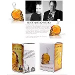1000 ml Crystal Head Kuru Kafa İçecek Şişesi-1