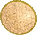 Naturel Renk Cambodia Kamboçyalı Vietnam Şapkası PVC Hasır-4