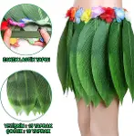 Tropikal Esintili Hawaii Yapraklı Parti Eteği Yetişkin Boy-2