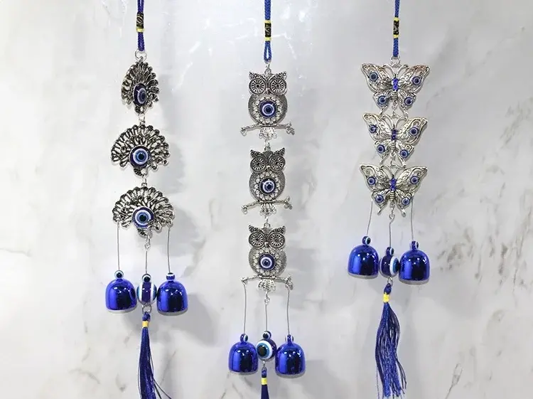 Metal Nazar Boncuğu Çan Alk3502