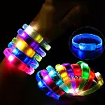 Festival &amp; Parti LED Bileklik Baskı Yapılabilir 3 Farklı Mod Işıklı 1 Adet-2